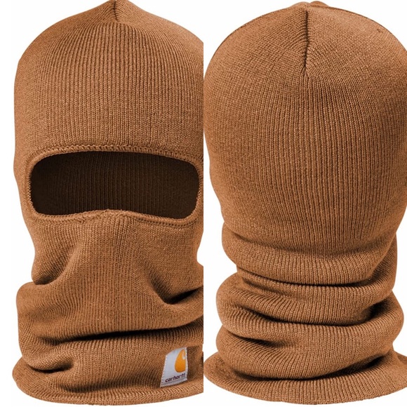 Carhartt Accessories New Carhartt Brown Insulated Face Mask Hat New
